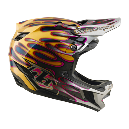 Casco MTB TROY LEE DESIGNS D4 CARBON MIPS Overspray Gold/Nero