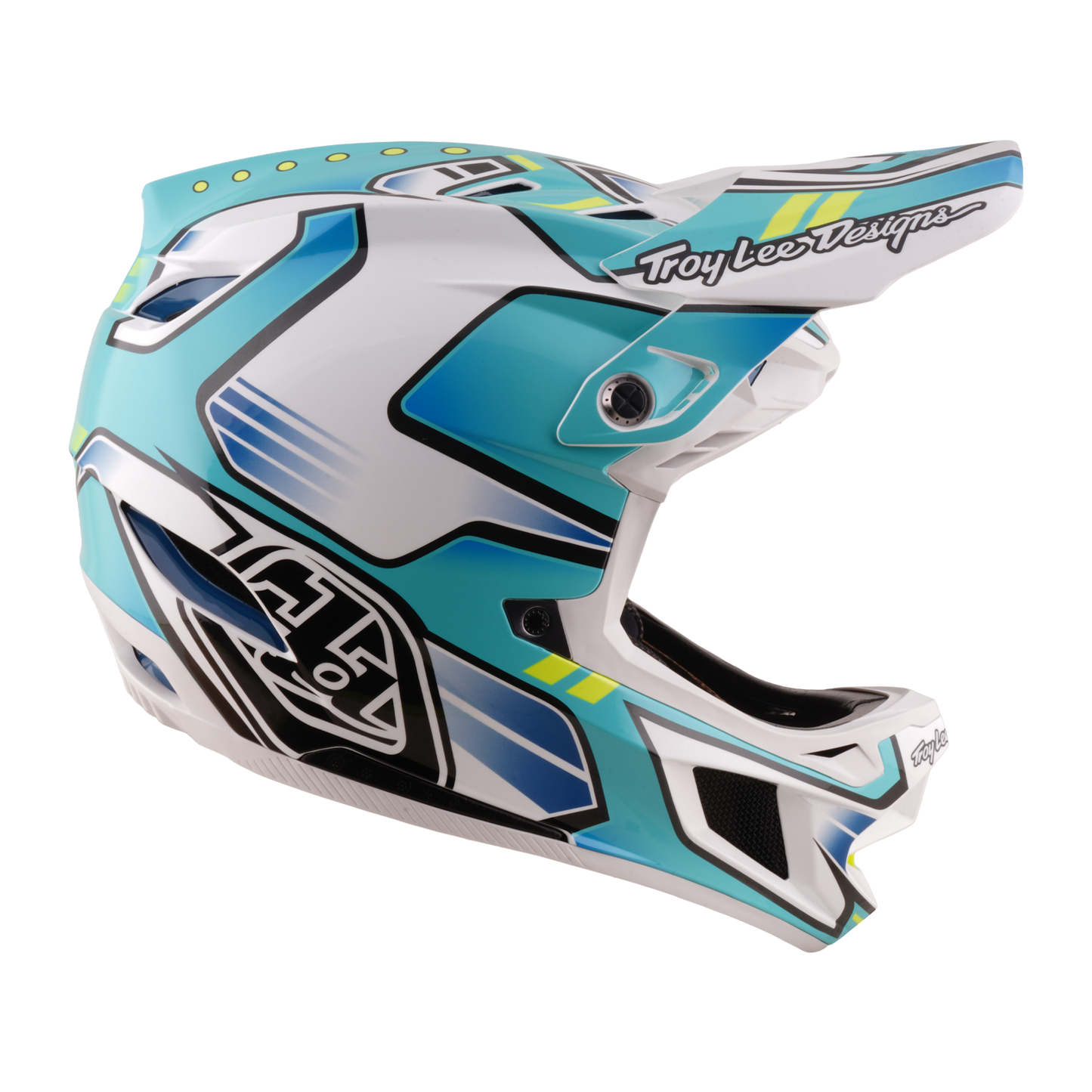 Casque VTT TROY LEE DESIGNS D4 COMPOSITE MIPS CREST REAL Vert