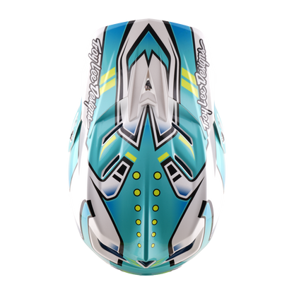 Casque VTT TROY LEE DESIGNS D4 COMPOSITE MIPS CREST REAL Vert