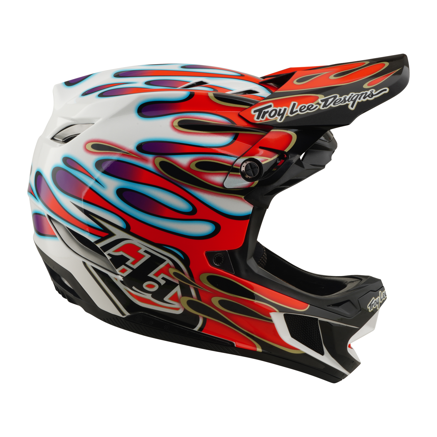 Casco MTB TROY LEE DESIGNS D4 COMPOSITE MIPS OVERSPRAY Blanco/Rojo