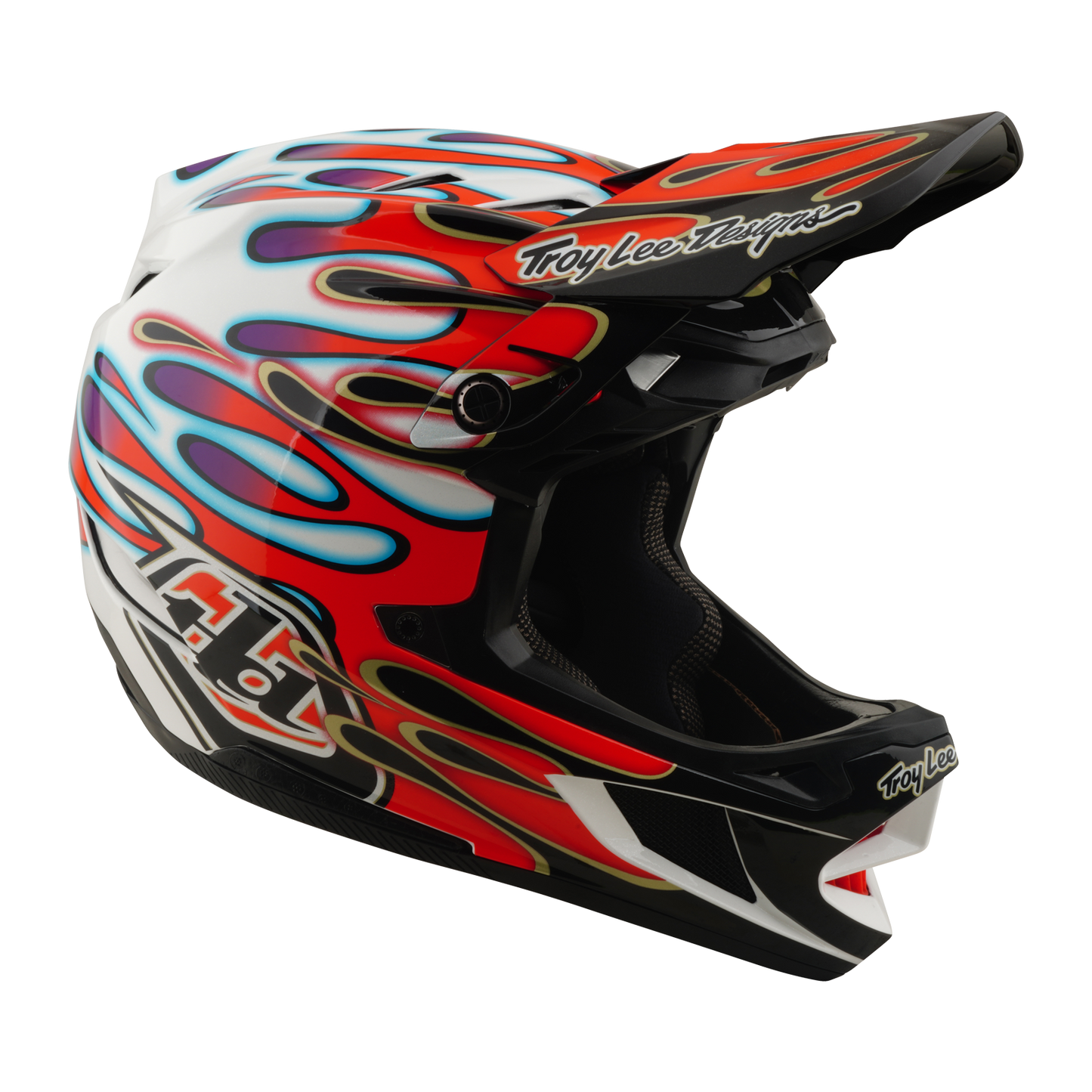 Casco MTB TROY LEE DESIGNS D4 COMPOSITE MIPS OVERSPRAY Blanco/Rojo