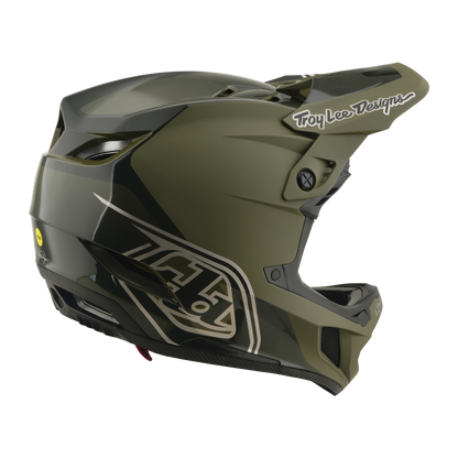 Kask MTB TROY LEE DESIGNS D4 POLYACRYLITE MIPS SHADOW BEETLE Khaki