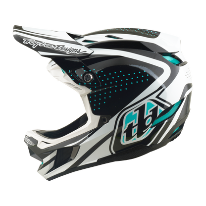 MTB-helm TROY LEE DESIGNS D4 POLYACRYLITE MIPS THE LINE Houtskool/Wit