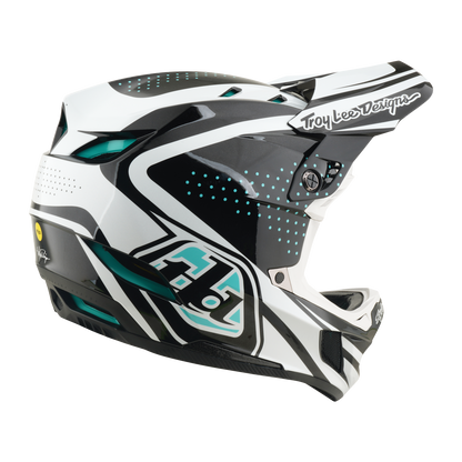 MTB-helm TROY LEE DESIGNS D4 POLYACRYLITE MIPS THE LINE Houtskool/Wit