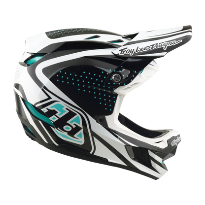MTB-helm TROY LEE DESIGNS D4 POLYACRYLITE MIPS THE LINE Houtskool/Wit
