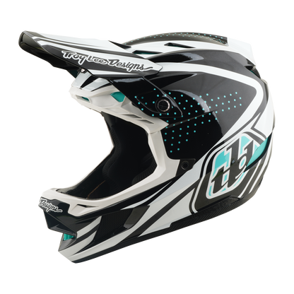 MTB-helm TROY LEE DESIGNS D4 POLYACRYLITE MIPS THE LINE Houtskool/Wit