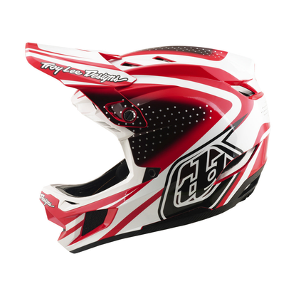 MTB-helm TROY LEE DESIGNS D4 POLYACRYLITE MIPS THE LINE Rood/Wit