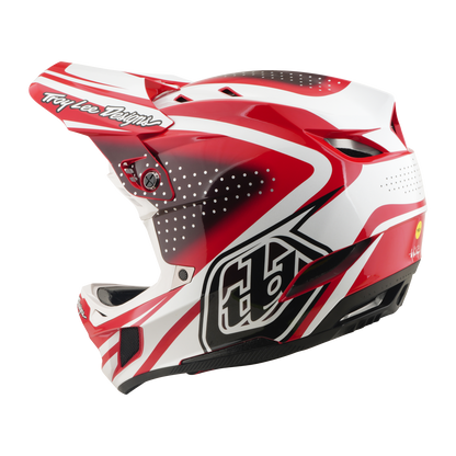 MTB-helm TROY LEE DESIGNS D4 POLYACRYLITE MIPS THE LINE Rood/Wit