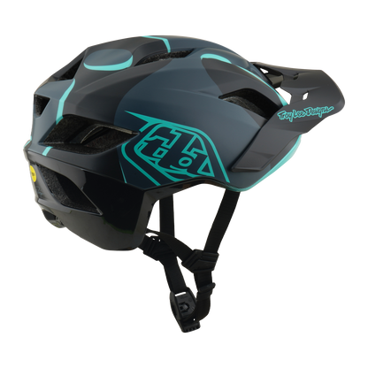 Kask MTB TROY LEE DESIGNS FLOWLINE SE MIPS BADGE Carbon/Niebieski