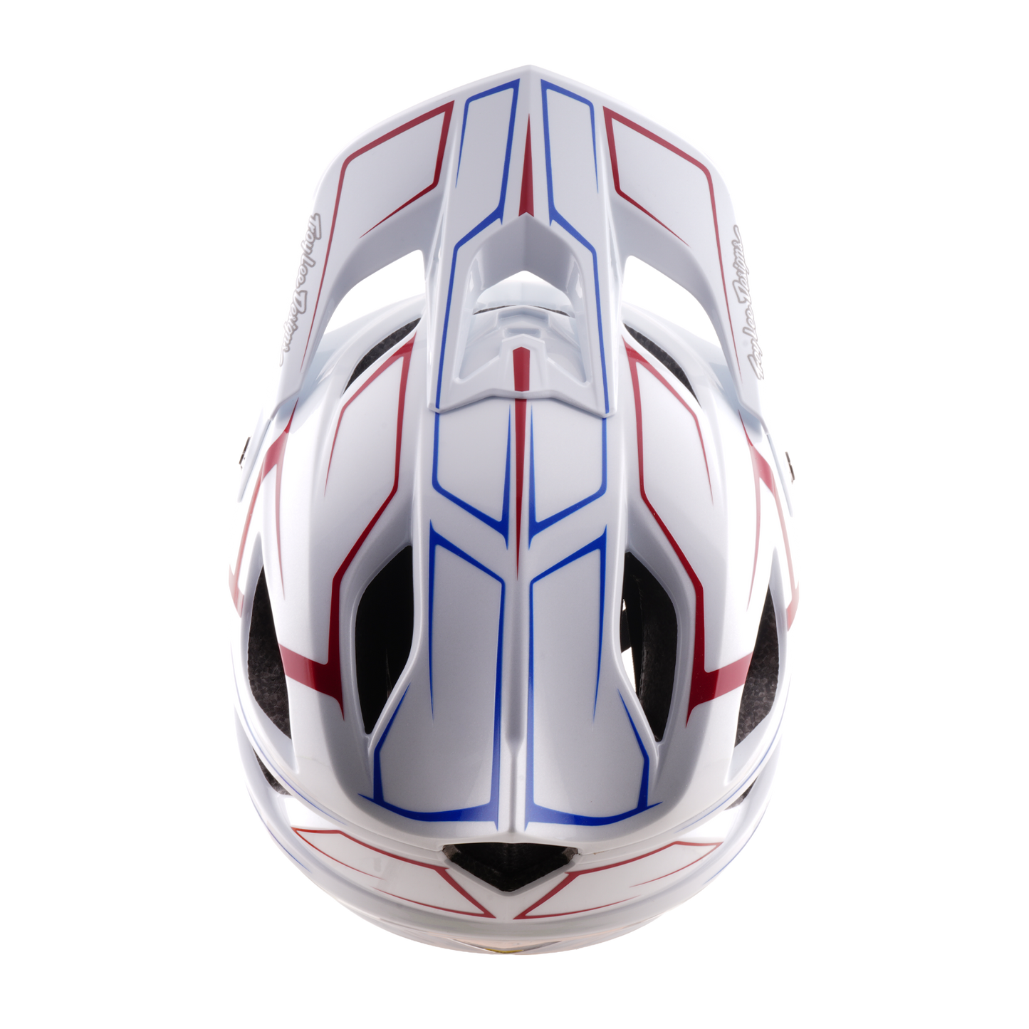 Casque VTT TROY LEE DESIGNS STAGE STUNT PINSTRIPE Blanc