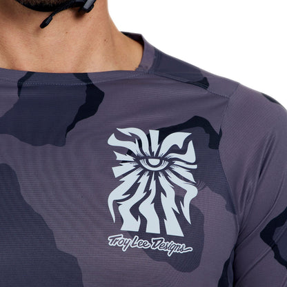 TROY LEE DESIGNS SKYLINE PRO FLOW CAMO Pitkähihainen paita Carbon