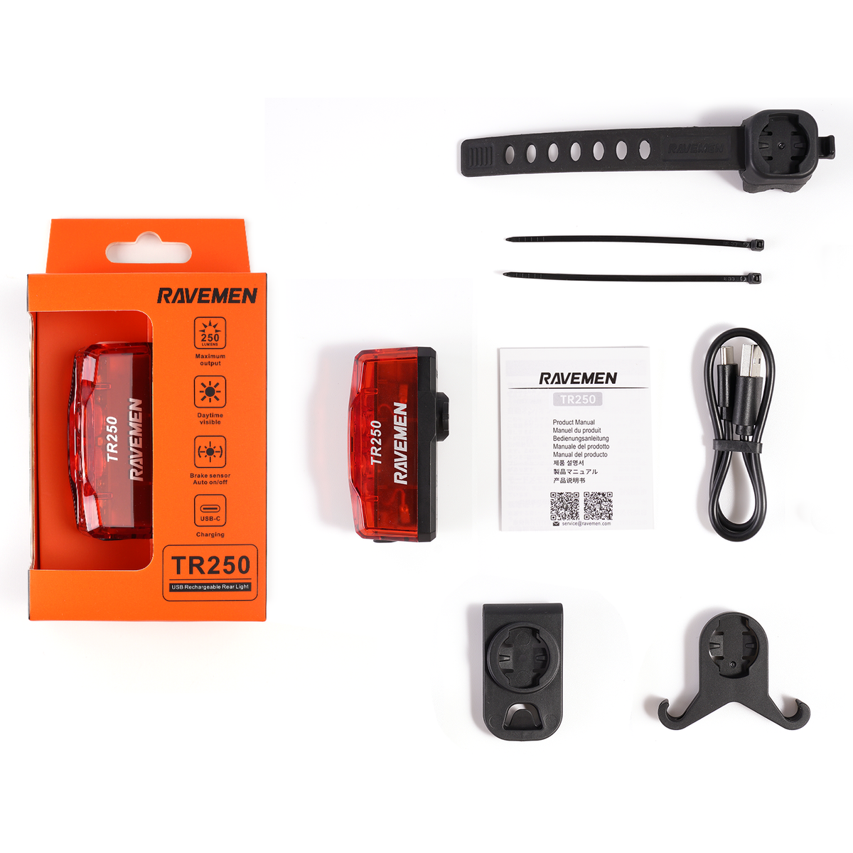 TR250 – Lieferumfang