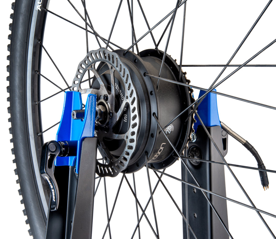 „Park Tool TS-4EB“, laikantis elektrinio dviračio ratą