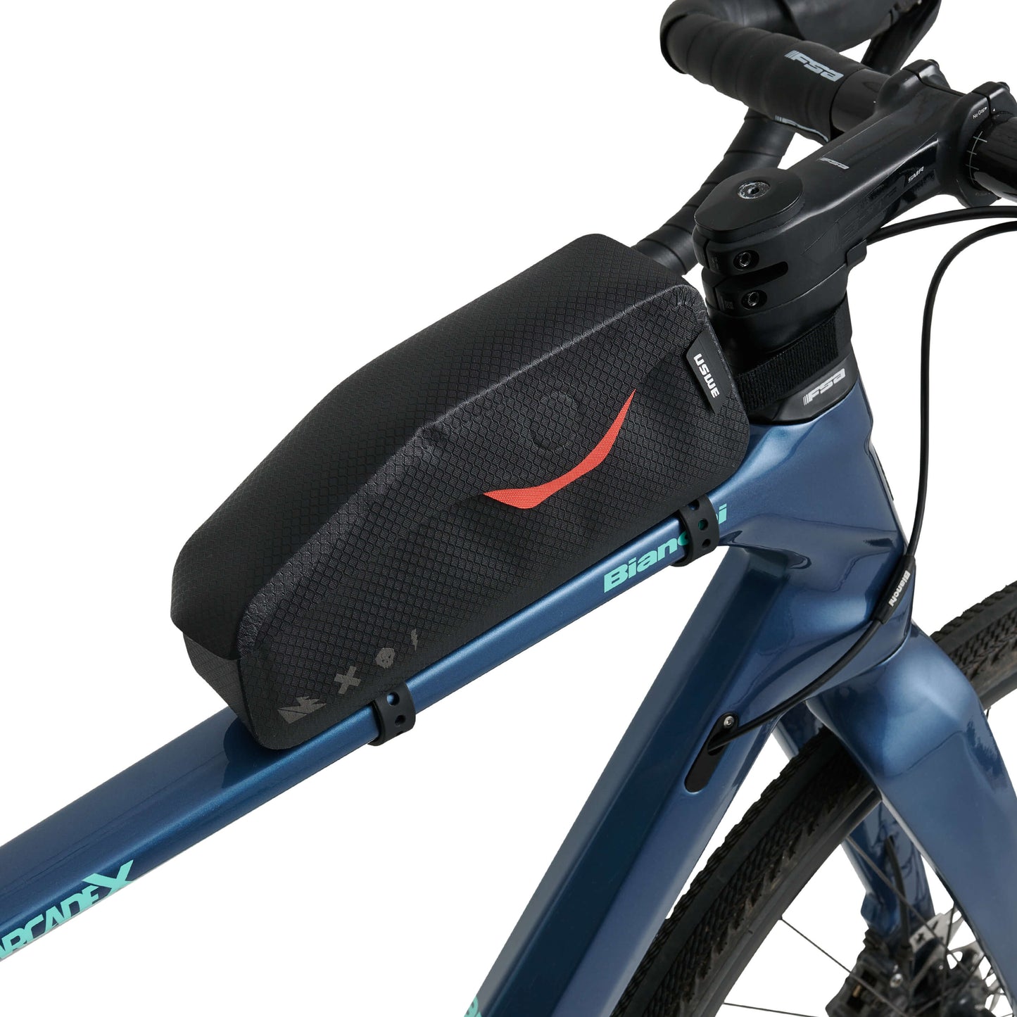 USWE TOP TUBE MAGNETIC 1,2 l Rahmentasche, schwarz