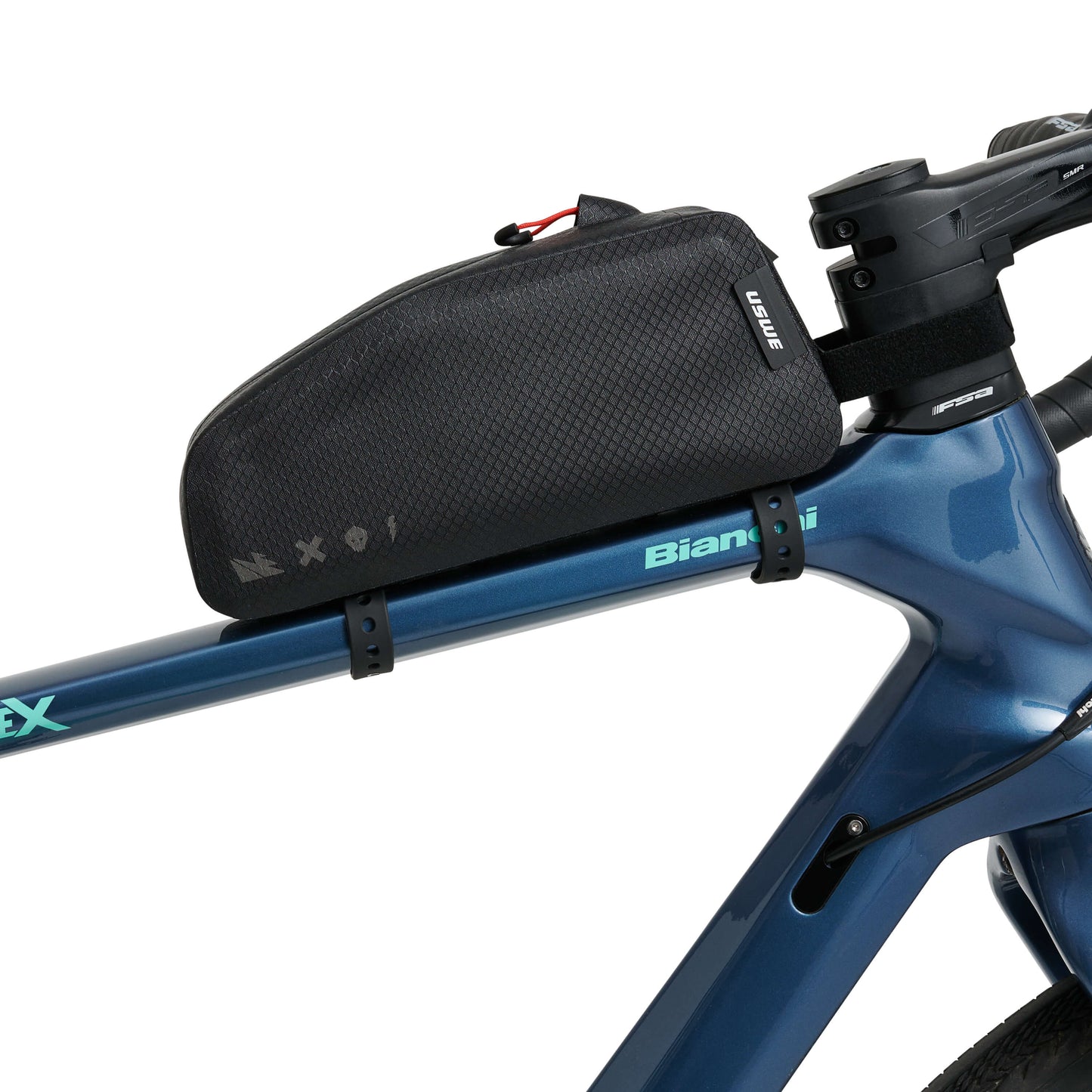 Taška na rám USWE TOP TUBE ZIPPERED 1,2 l, černá