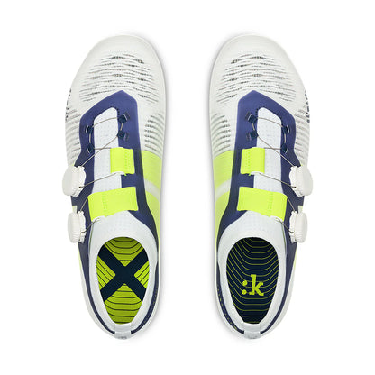Zapatillas de Carretera FIZIK VEGA CARBON Blanco/Azul/Amarillo