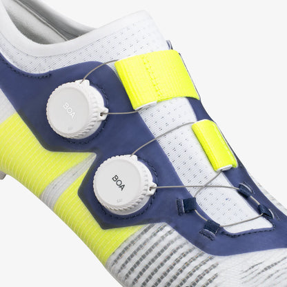 Zapatillas de Carretera FIZIK VEGA CARBON Blanco/Azul/Amarillo