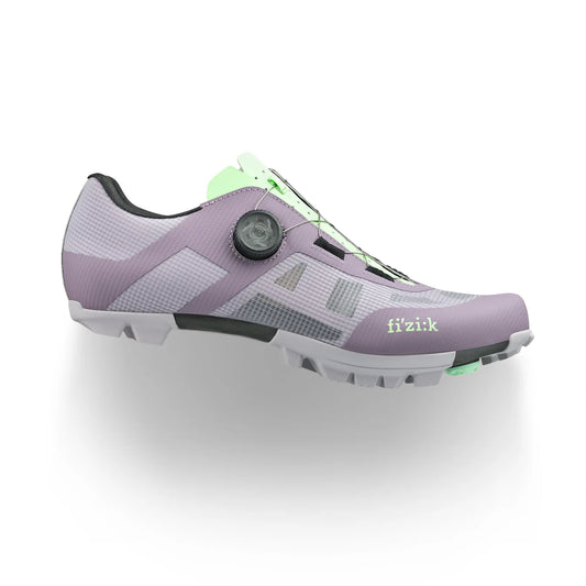 FIZIK VENTO PROXY WIDE XC/Gravel Mountain Bike Shoes - Lavender/Green
