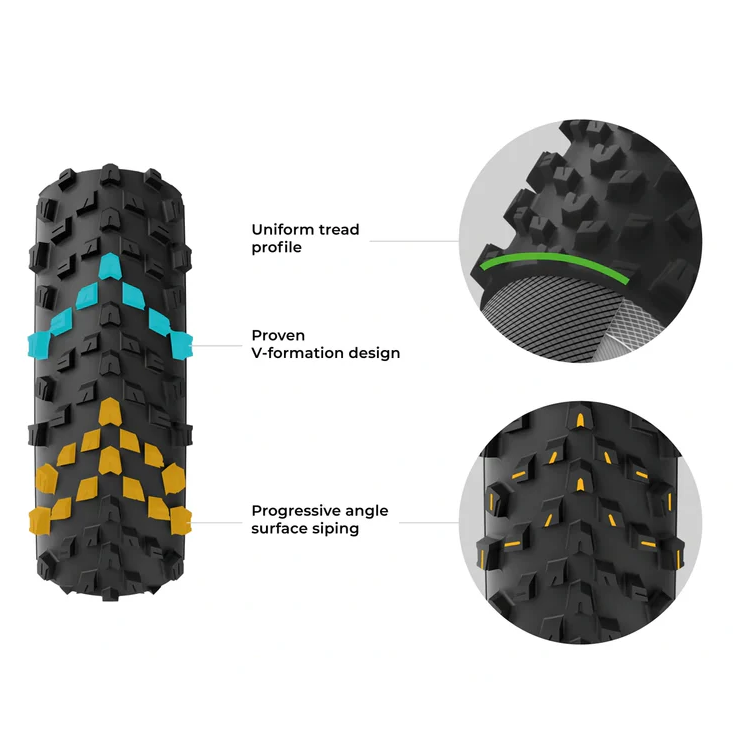 Pneu VITTORIA TERRENO T60 MIXED Gravel Endurance 700x45c Tubeless Ready Souple Noir
