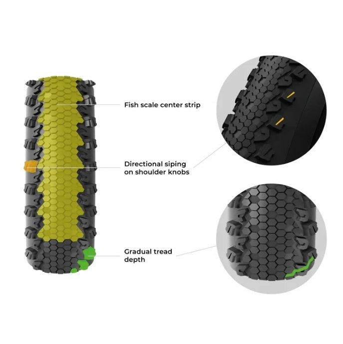 Pneu VITTORIA TERRENO T30 FINE LOOSE Gravel Sport 700x35c Tubetype Noir