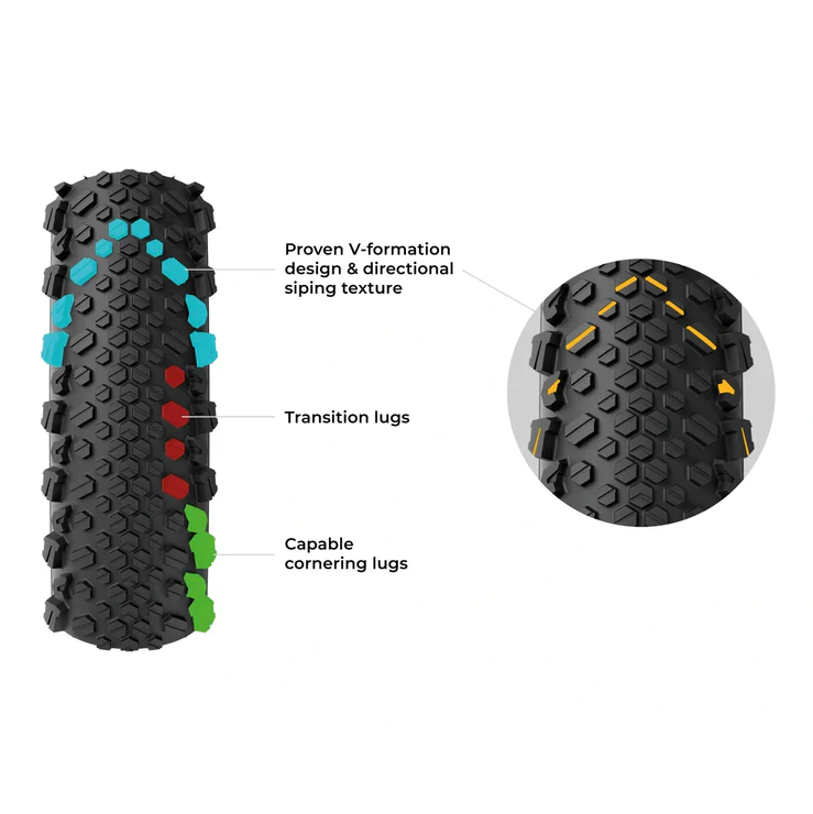 Pneu VITTORIA TERRENO T50 MIXED Gravel Endurance 700x40c Tubeless Ready Souple Noir