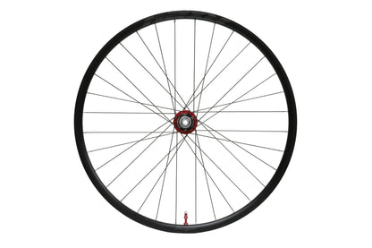 Bakhjul HOPE RX24 700C i aluminium med rött Pro 5-nav
