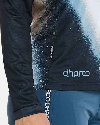 Maglia DHARCO GRAVITY GOLDEN STREAK Maniche Lunghe Donna Nero/Blu