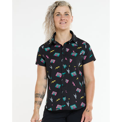 Camicia Tecnica DHARCO TECH PARTY MIX TAPE Donna Nero