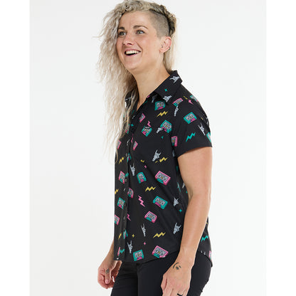 Camicia Tecnica DHARCO TECH PARTY MIX TAPE Donna Nero