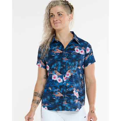 Camicia Tecnica DHARCO TECH PARTY OASIS Donna Blu