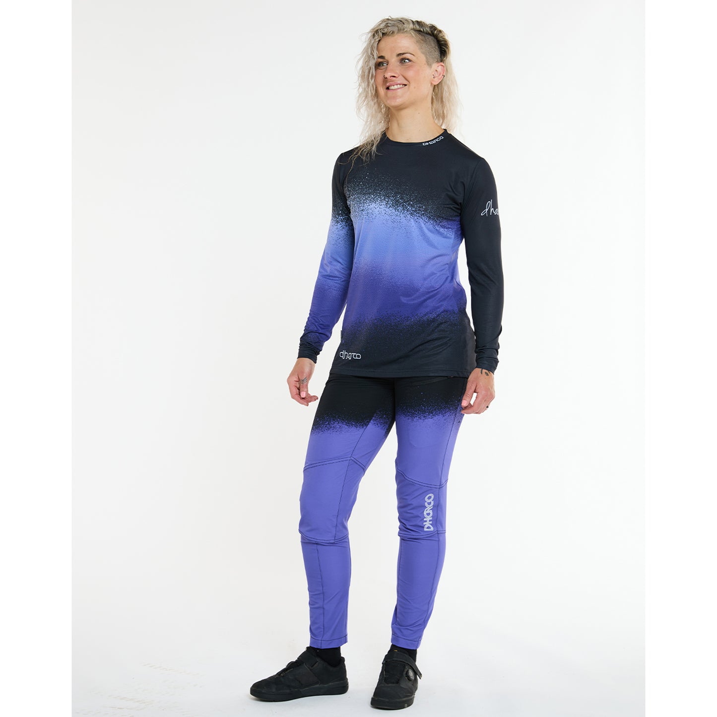 Maillot DHARCO RACE ULTRA VIOLET Manches Longues Femme Noir/Violet
