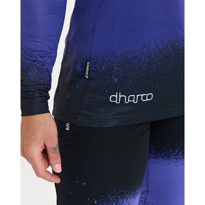 Maglia DHARCO RACE ULTRA VIOLET Maniche Lunghe Donna Nero/Viola