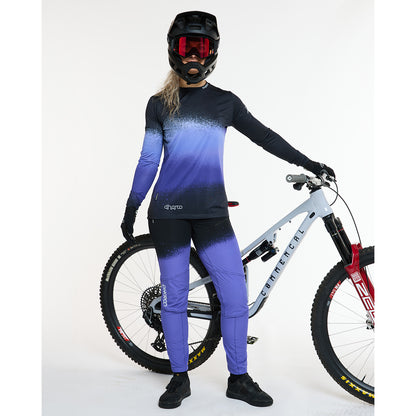 Maglia DHARCO RACE ULTRA VIOLET Maniche Lunghe Donna Nero/Viola