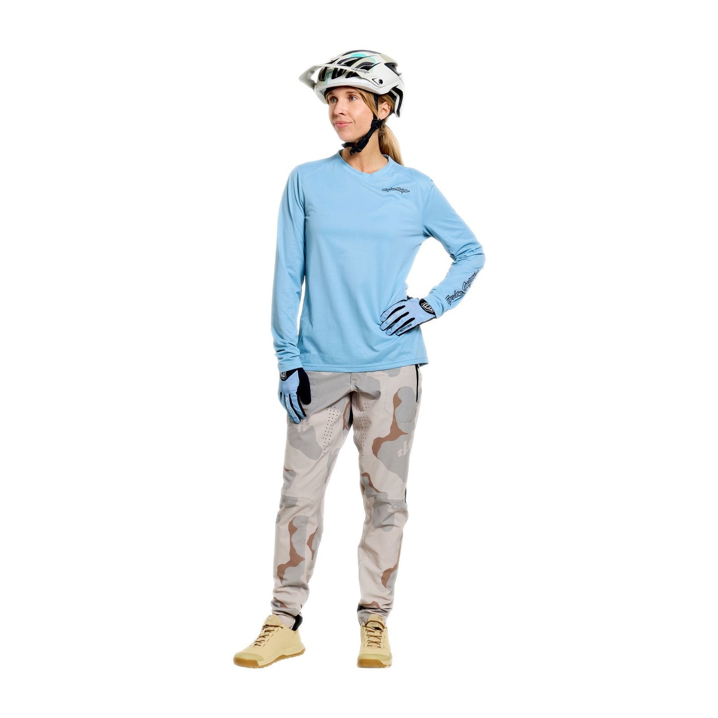 Pantalon TROY LEE DESIGNS LILIUM PRO FLOW CAMO Femme Pumice