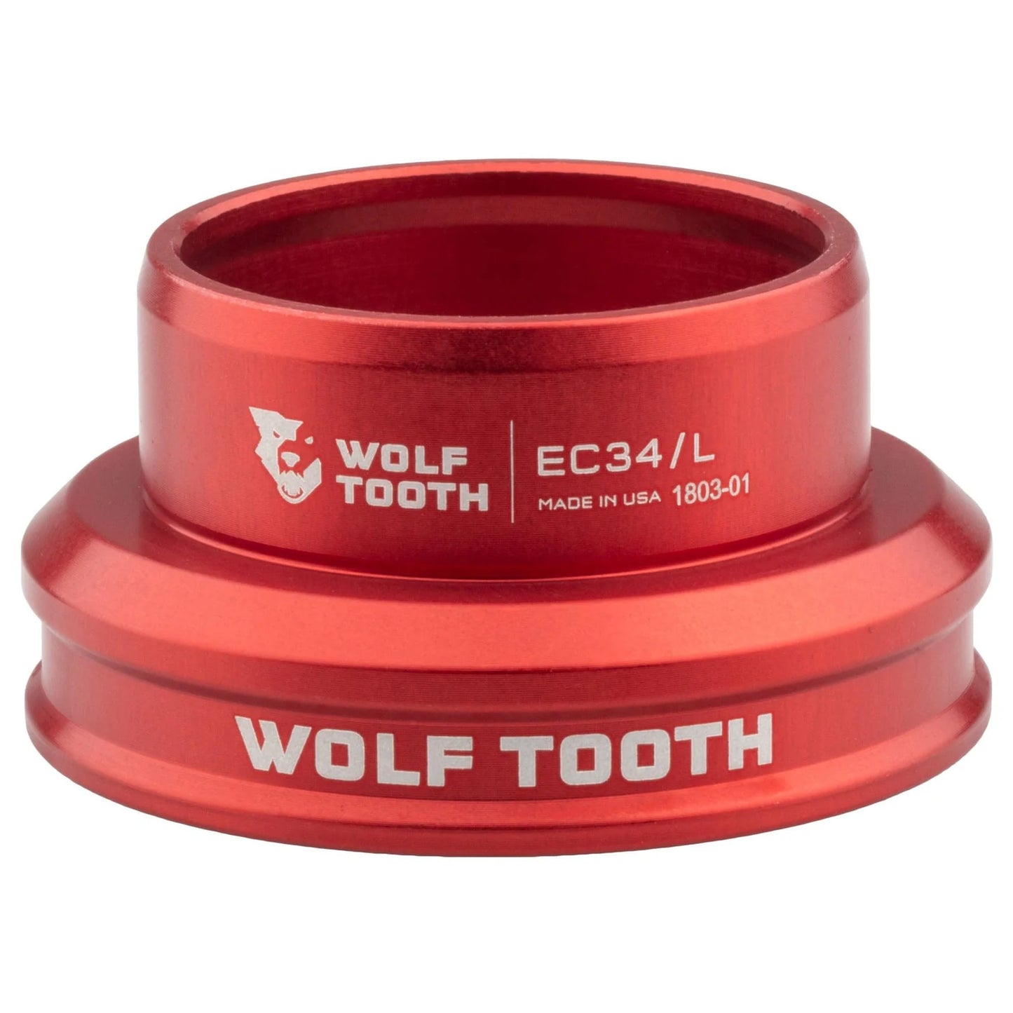 Low-Profile Cup for WOLF TOOTH PERFORMANCE 1"1/8 EC34 External Headset, Red