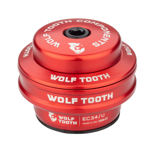Cuvette Haute pour Jeu de Direction Externe WOLF TOOTH PERFORMANCE 1"1/8 EC34 Stack 16 mm Rouge