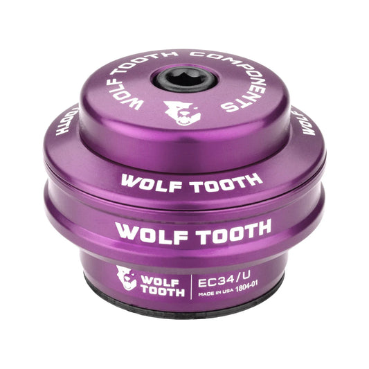 Cuvette Haute pour Jeu de Direction Externe WOLF TOOTH PERFORMANCE 1"1/8 EC34 Stack 16 mm Violet