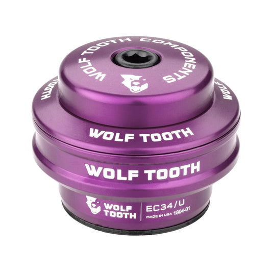 Cuvette Haute pour Jeu de Direction Externe WOLF TOOTH PREMIUM 1"1/8 EC34 Stack 16 mm Violet
