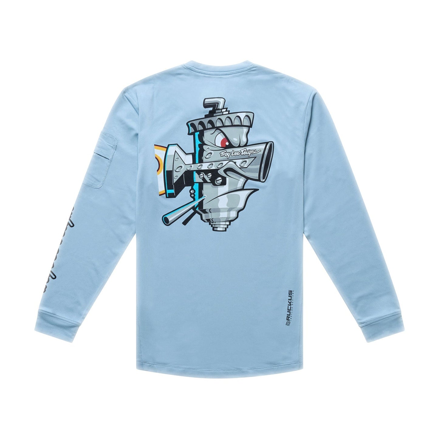 TROY LEE DESIGNS RUCKUS RIDE CARBS Junior Långärmad Jersey Blå