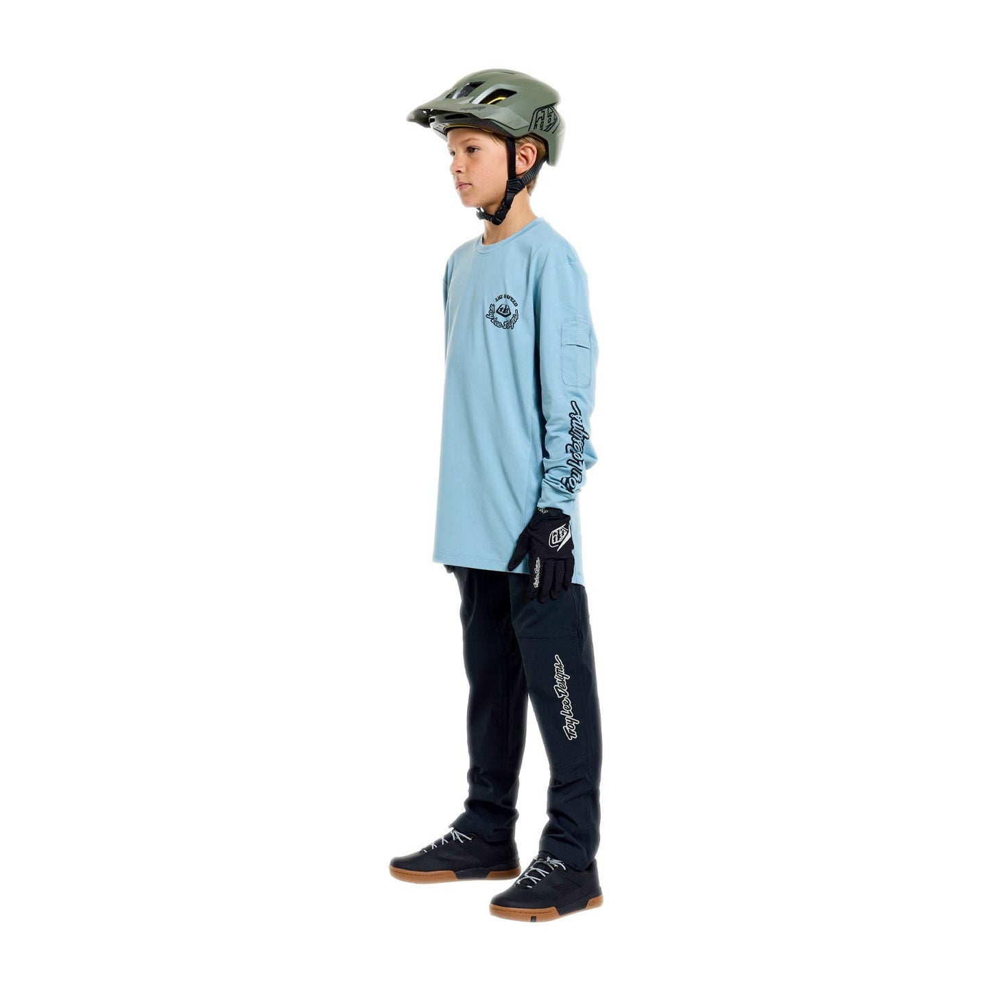 TROY LEE DESIGNS RUCKUS RIDE CARBS Junior Långärmad Jersey Blå