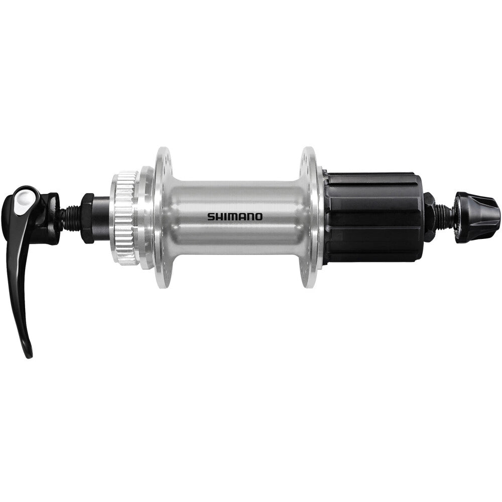Zadní náboj SHIMANO FH-QC400 - Edice Polished Silver