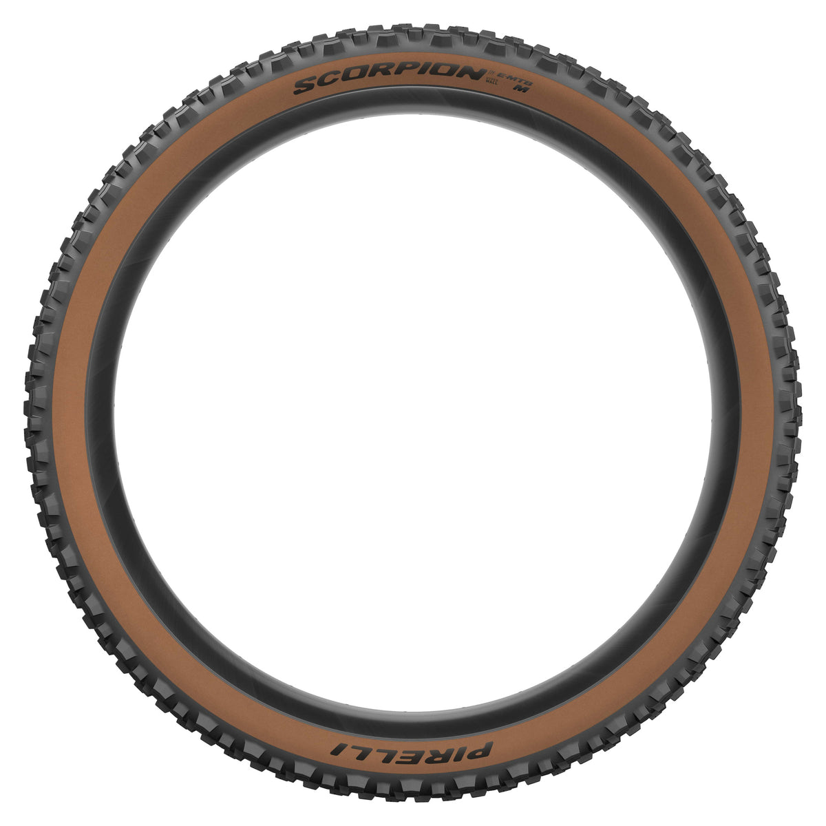 Ελαστικό PIRELLI SCORPION E-MTB M 27.5x2.60 Tubeless Ready με αναδιπλούμενο στεφάνι, καφέ