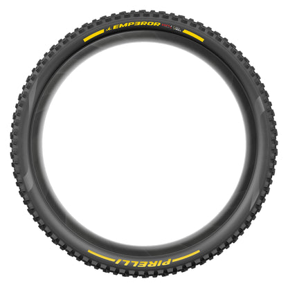 Opona PIRELLI SCORPION EMPEROR 27.5x2.40 Soft ProWall Tubeless Ready, zwijana, czarno-żółta Team Edition