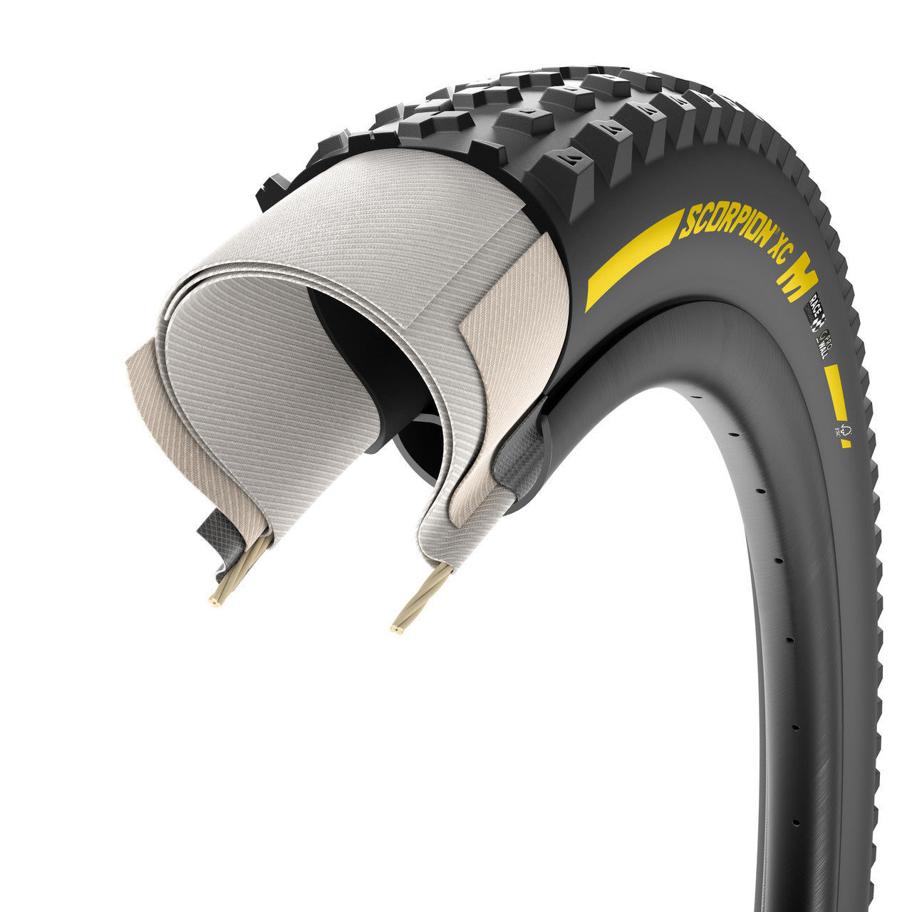 PIRELLI SCORPION RACE XC M ProWall 29x2.40 Tubeless Ready Soft Black/Yellow Team Edition-däck