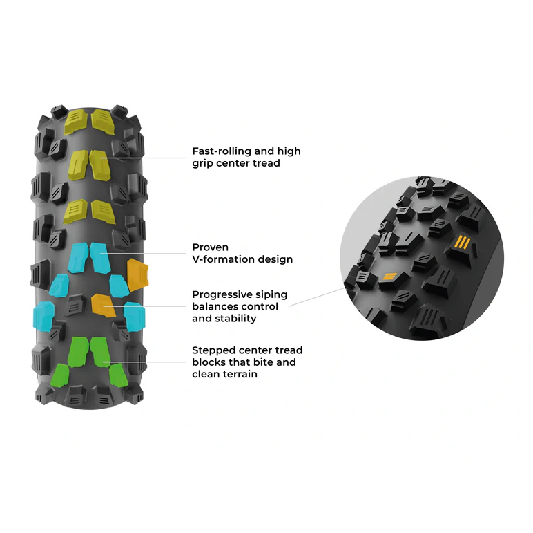 Pneu VITTORIA AGARRO TRAIL 29x2.40 4C Graphene 2.0 Tubeless Ready Souple Noir