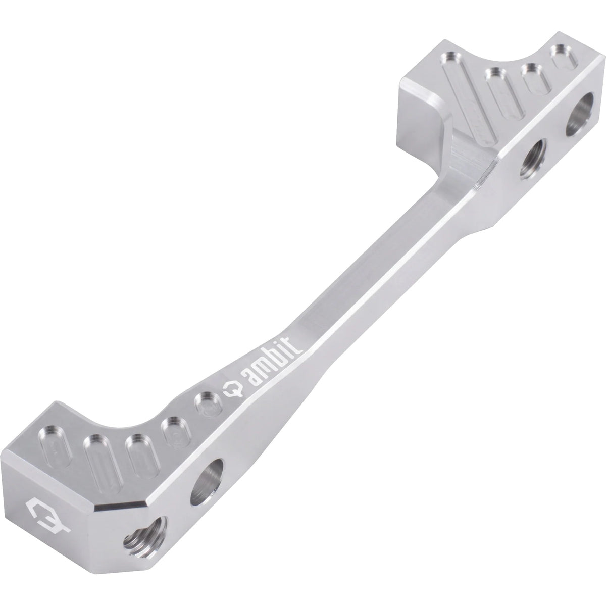 Priekinio / galinio stabdžių suporto adapteris PM/PM AMBIT +40 mm, sidabrinis