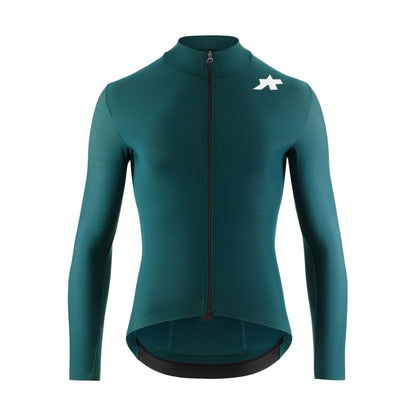Zaļš ASSOS MILLE GT SPRING FALL S11 velokrekls ar garām piedurknēm