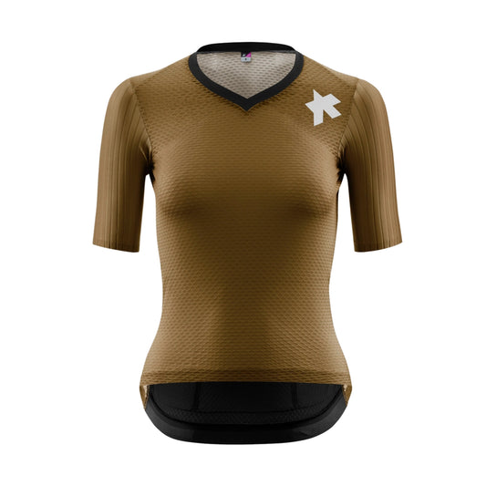 Maglia ASSOS DYORA RSV S11 a maniche corte da donna color oro