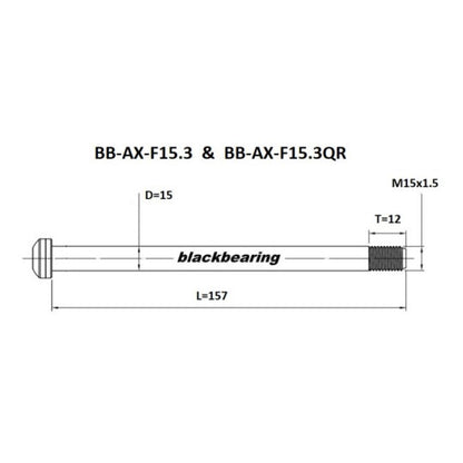 Vorderradachse BLACKBEARING 15x110 mm RockShox Boost (M15x1.5-12mm)