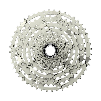 10V SHIMANO CUES CS-LG400 Linkglide-cassette - Polish Silver-editie